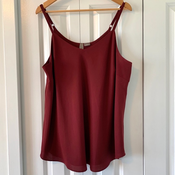 Wine red plus size camisole - high quality! - Picture 1 of 6